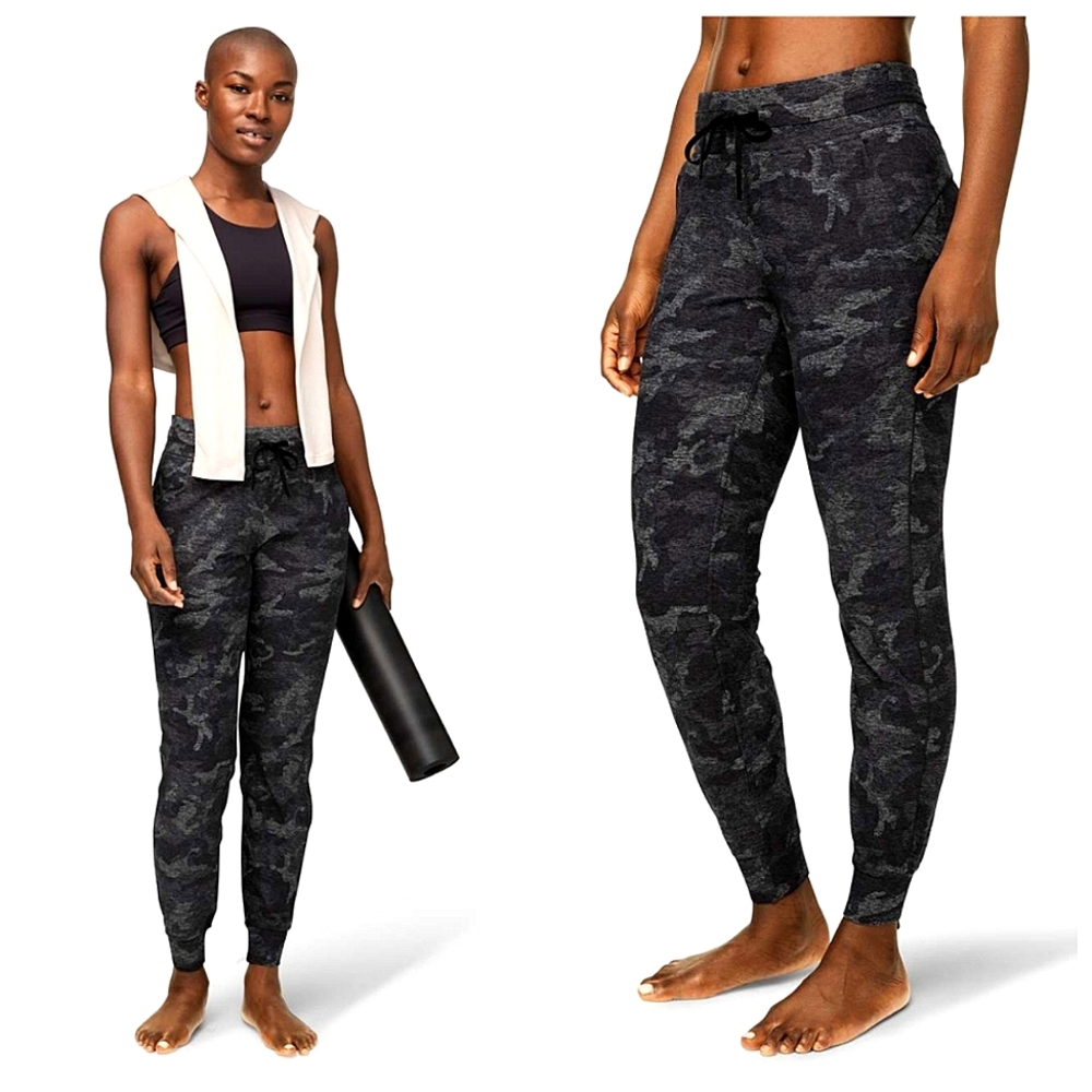 Lululemon Ready To Rulu Pant Jogger Size 2 Incognito Camo HTR Black / Black